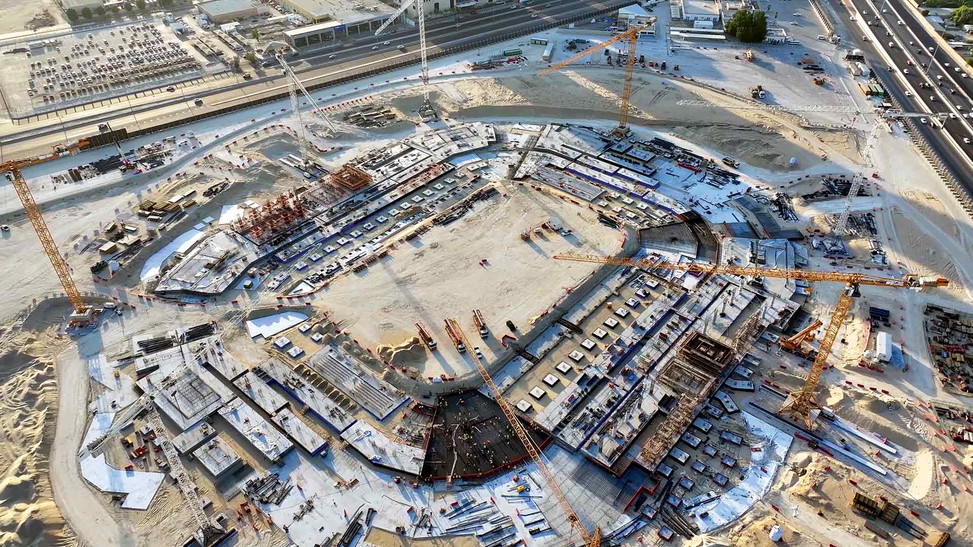 Aramco Stadium construction
