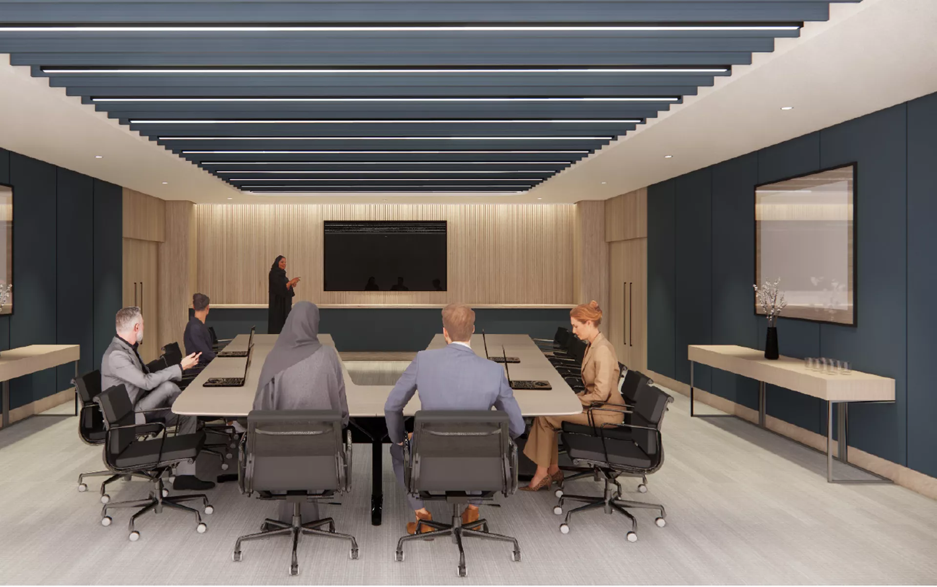 PRESS WORK GROUP ROOM